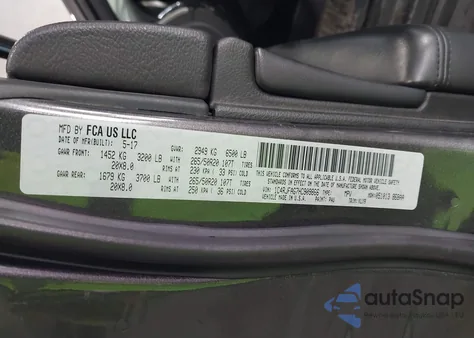 2017 Jeep Grand Cherokee Altitude 4X4 z USA, uszkodzony, nr VIN 1C4RJFAG7HC909866